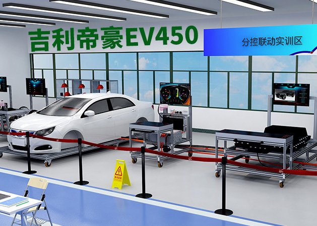 吉利帝豪EV450.新能源分控联动式系统实训
