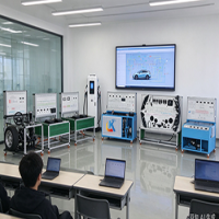 北汽 EV160 分控联动实训室｜新能源 6 大子系统实训台