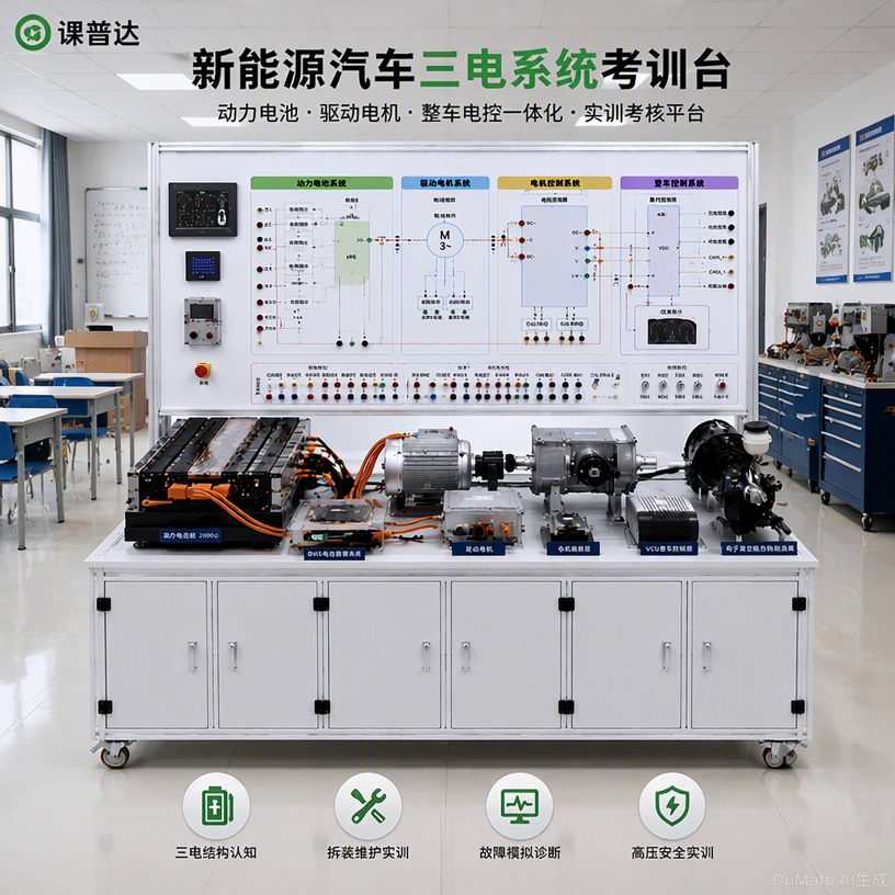 新能源汽车三电系统考训台效果图-k123版-真实教室风