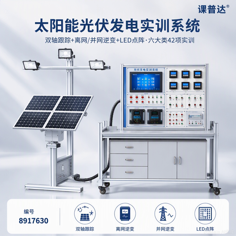 太阳能光伏发电实训系统效果图