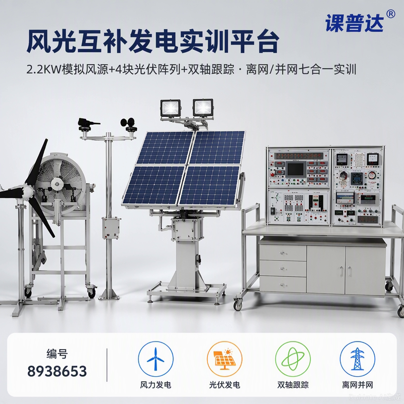 风光互补发电实训平台效果图